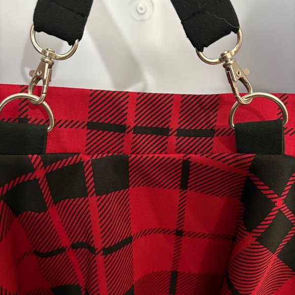 Hot Topic Red and Black Plaid Skater Skirt - Picture 4 of 6